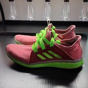 *ADIDAS CUSTOM PAINTED*EDGE LUX *SIZE 10* GOOD CONDITION RUNNING SNEAKERS WOMAN'